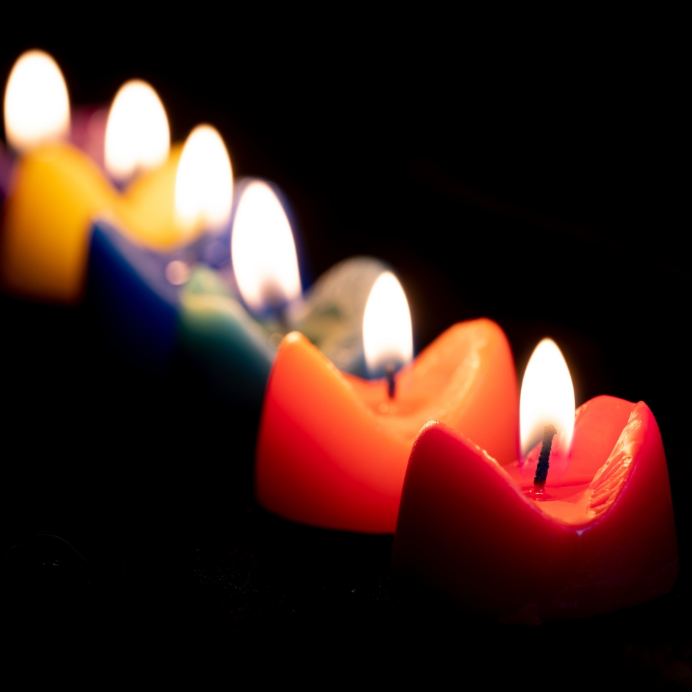 Rainbow Burning Love  Candles HH10 Burning Love Anus IR4